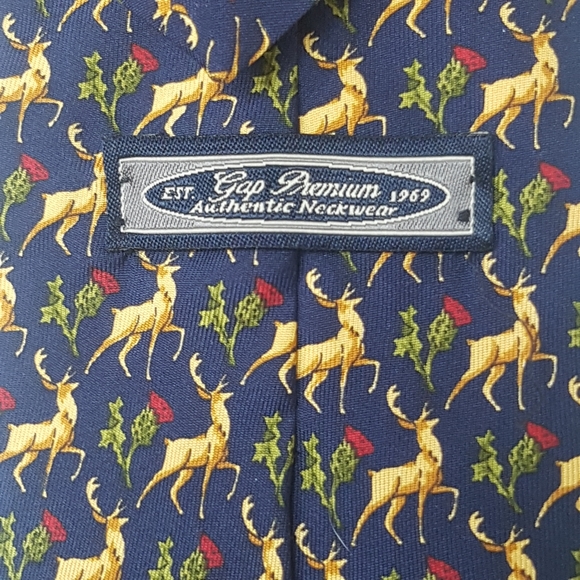 [GAP] Reindeer and Thistle Silk Tie - Picture 5 of 7
